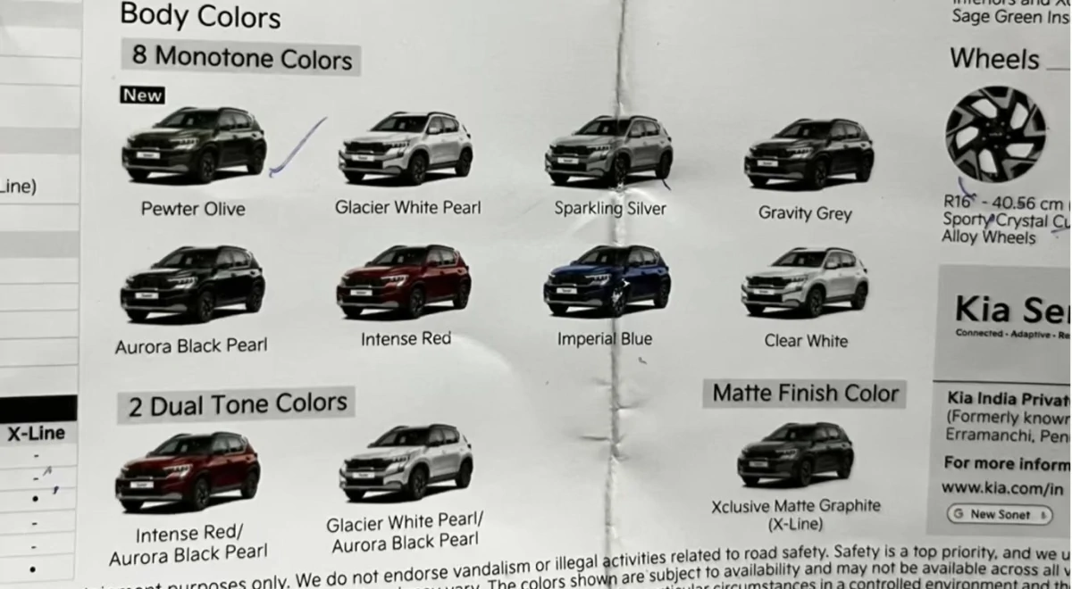 رنگ های سونت کیا